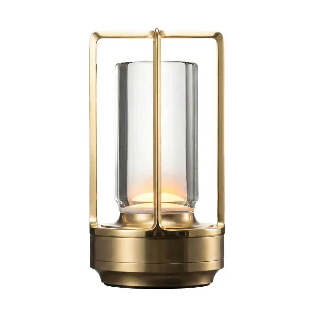 Aira Studio rechargeable table lamp in brass