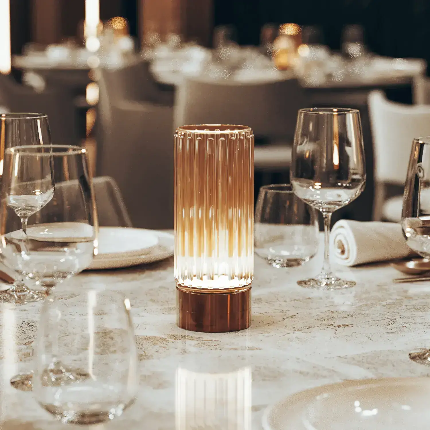 Avenue lamp in a styled interior setting