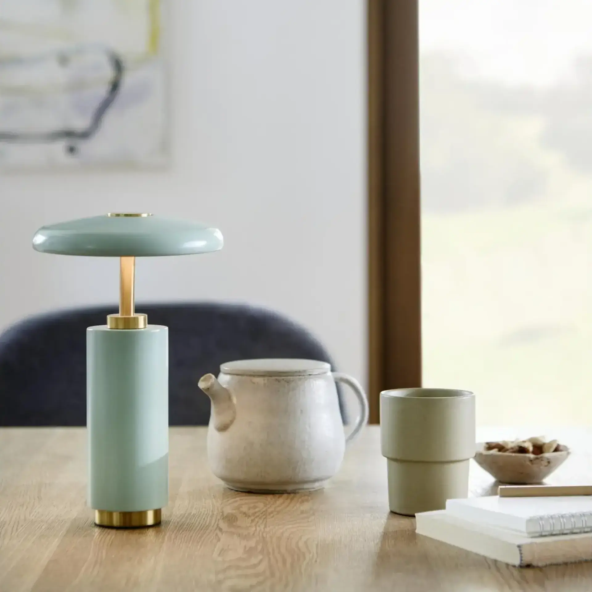 Cassia lamp in a styled setting